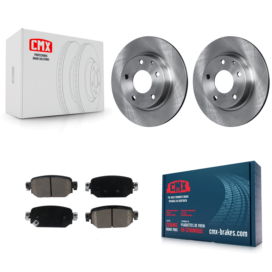 Rear Disc Brake Rotors And Ceramic Pads Kit For Mazda 3 CX-3 Sport K8C-101937