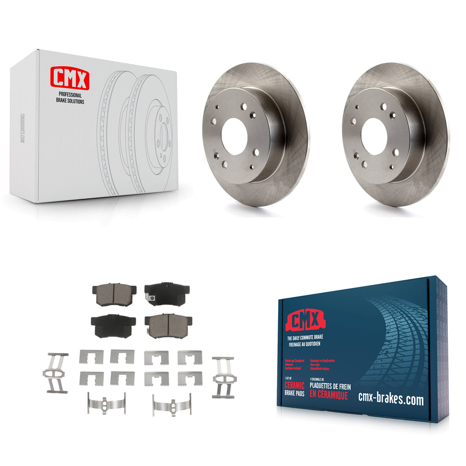 Rear Disc Brake Rotors And Ceramic Pads Kit For Honda Accord Acura CL K8C-101953