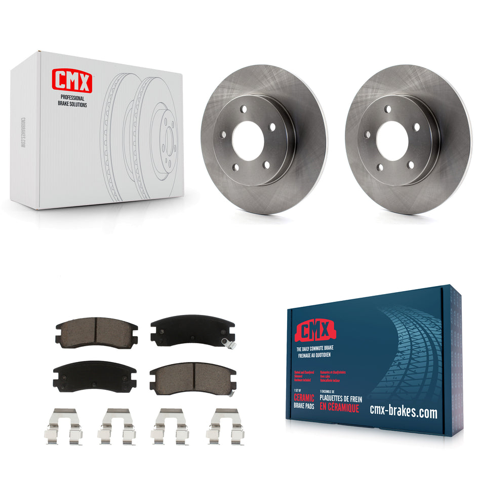 Rear Disc Brake Rotors And Ceramic Pads Kit For Cadillac DeVille Buick Park Avenue Eldorado Seville Riviera Oldsmobile Aurora Allante Toronado K8C-101966