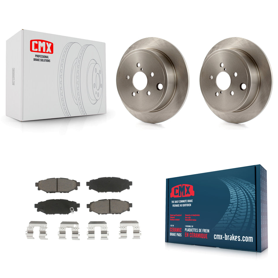 Rear Disc Brake Rotors And Ceramic Pads Kit For Subaru Outback Impreza Forester Legacy Scion FR-S BRZ WRX K8C-101979