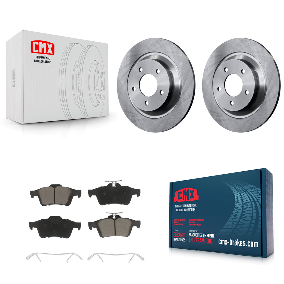 Rear Disc Brake Rotors And Ceramic Pads Kit For Mazda 5 K8C-101982