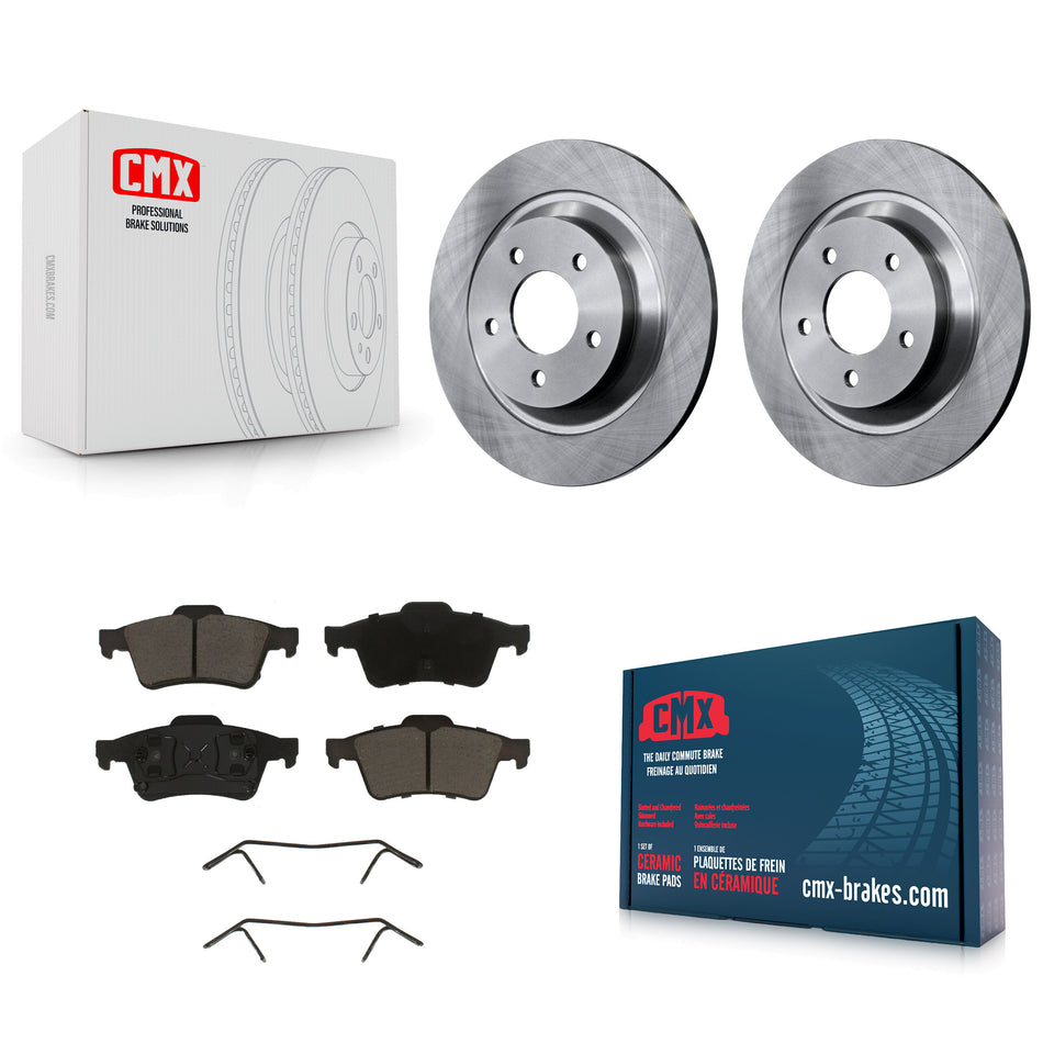 Rear Disc Brake Rotors And Ceramic Pads Kit For 2006 Mazda 5 To 02 06 K8C-101983