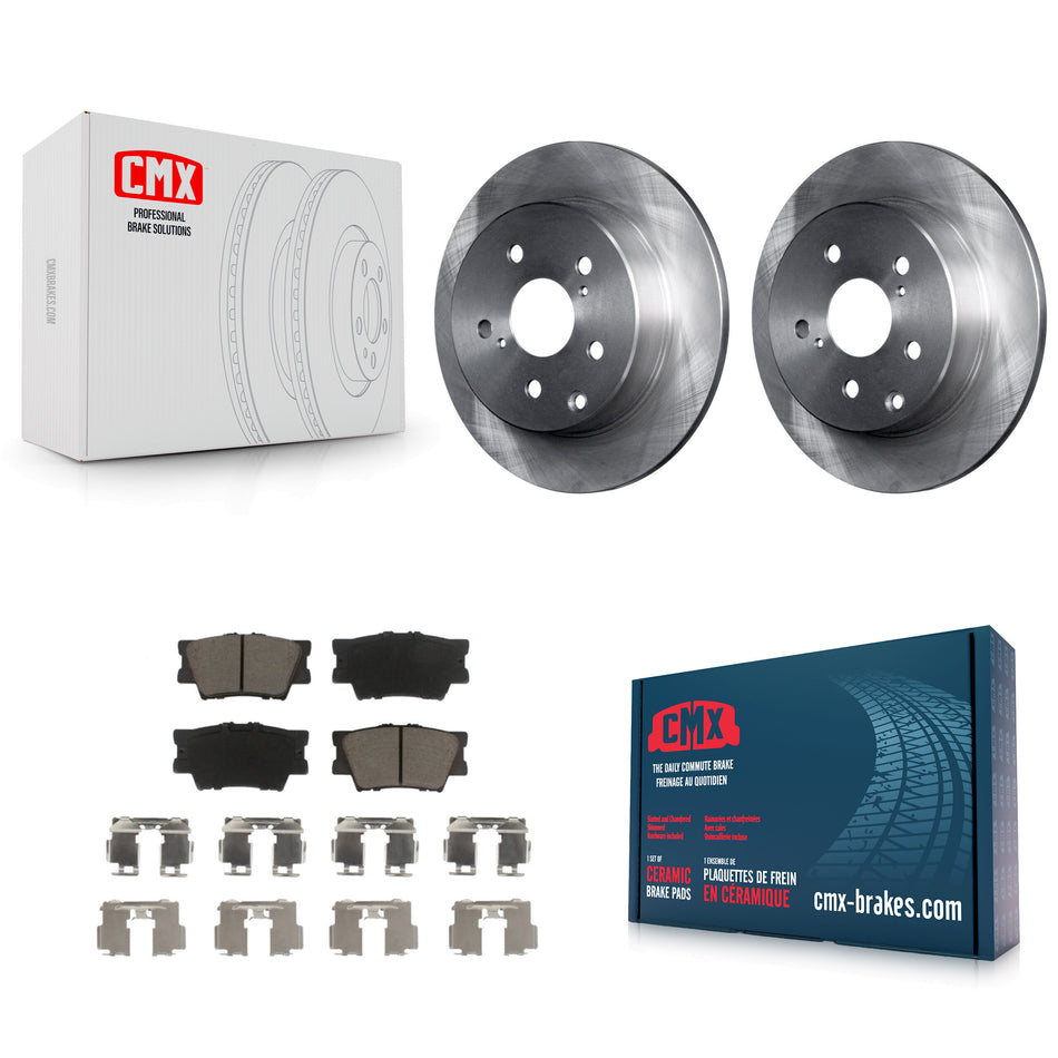 Rear Disc Brake Rotors And Ceramic Pads Kit For Toyota RAV4 Lexus HS250h K8C-101984