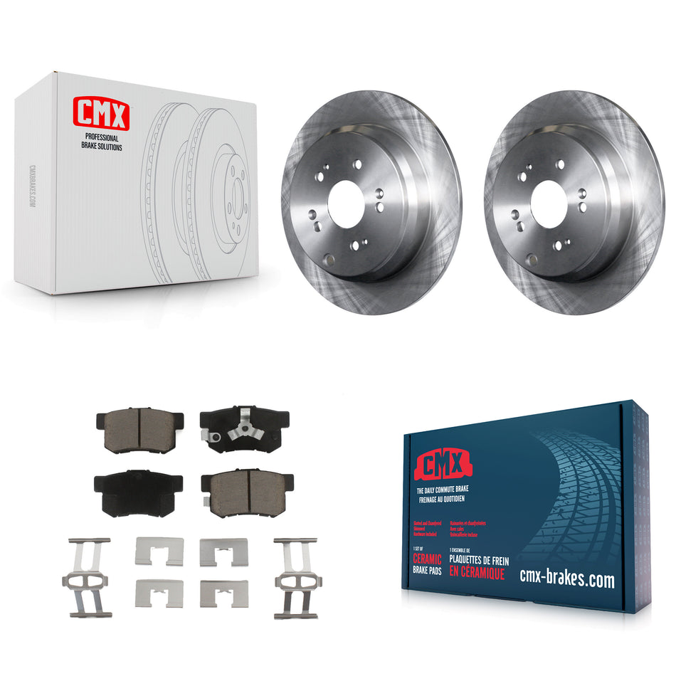 Rear Disc Brake Rotors And Ceramic Pads Kit For Honda CR-V Acura RDX K8C-102000