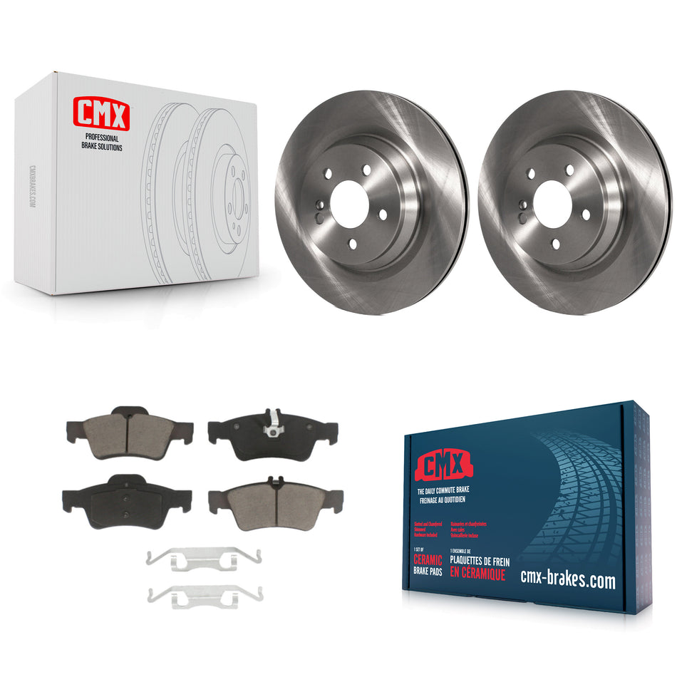 Rear Disc Brake Rotors And Ceramic Pads Kit For Mercedes-Benz S550 SL550 CL550 S600 S350 S400 CL600 S450 K8C-102016