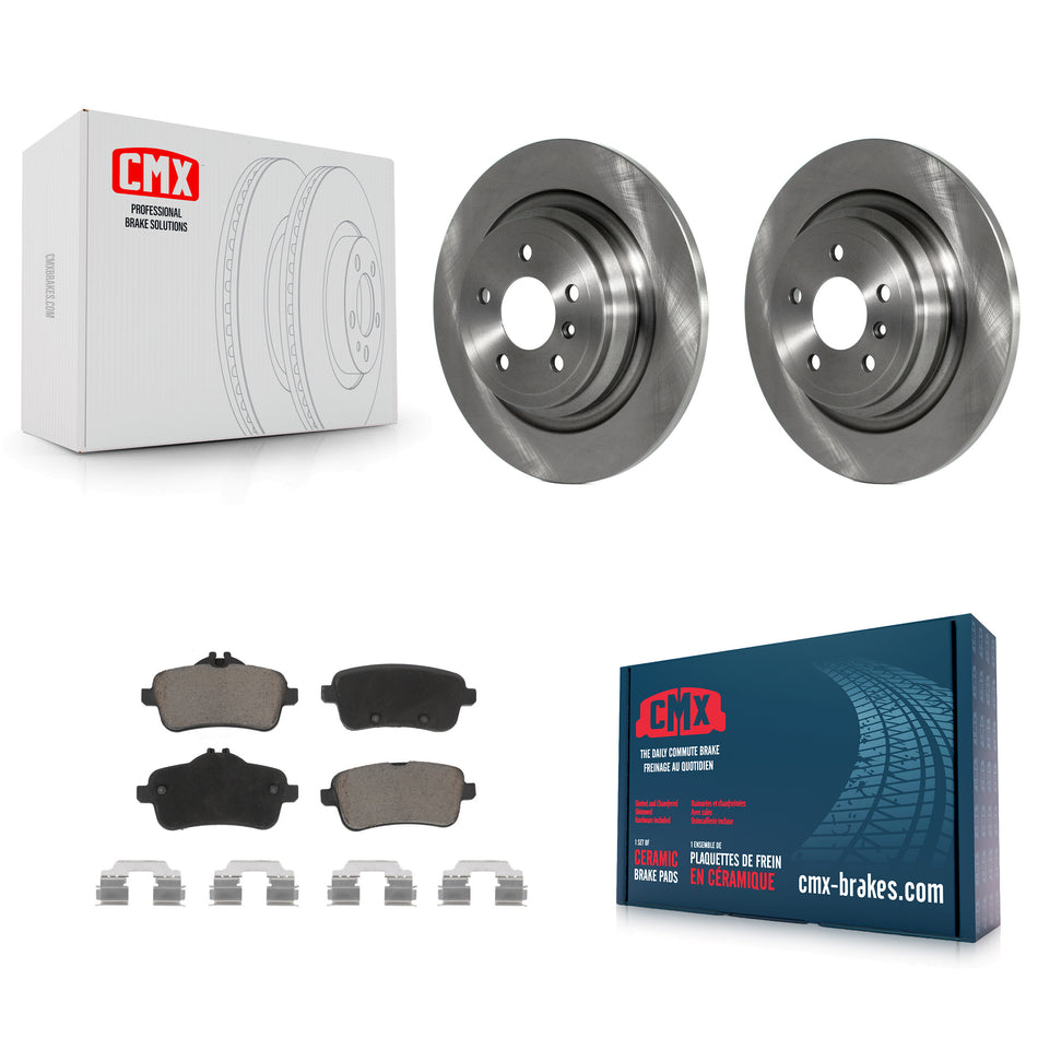 Rear Disc Brake Rotors And Ceramic Pads Kit For Mercedes-Benz ML350 GLE350 ML250 GLE300d K8C-102019