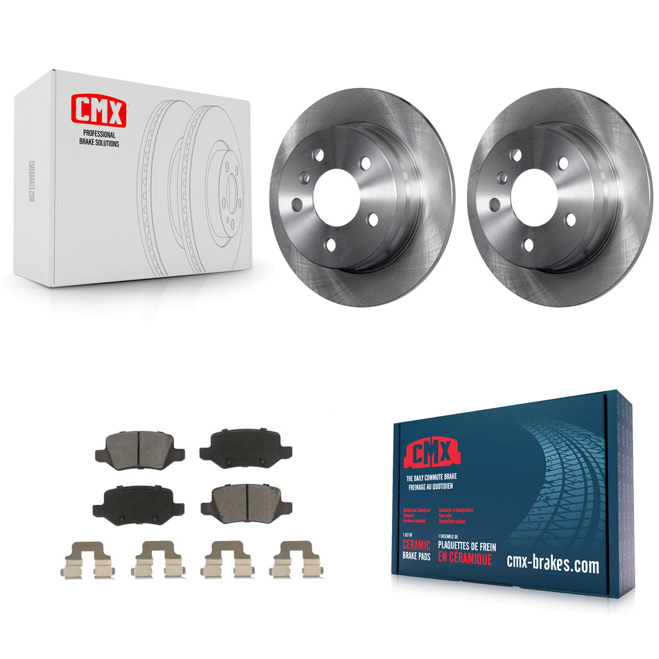Rear Disc Brake Rotors And Ceramic Pads Kit For 2006-2011 Mercedes-Benz B200 K8C-102032
