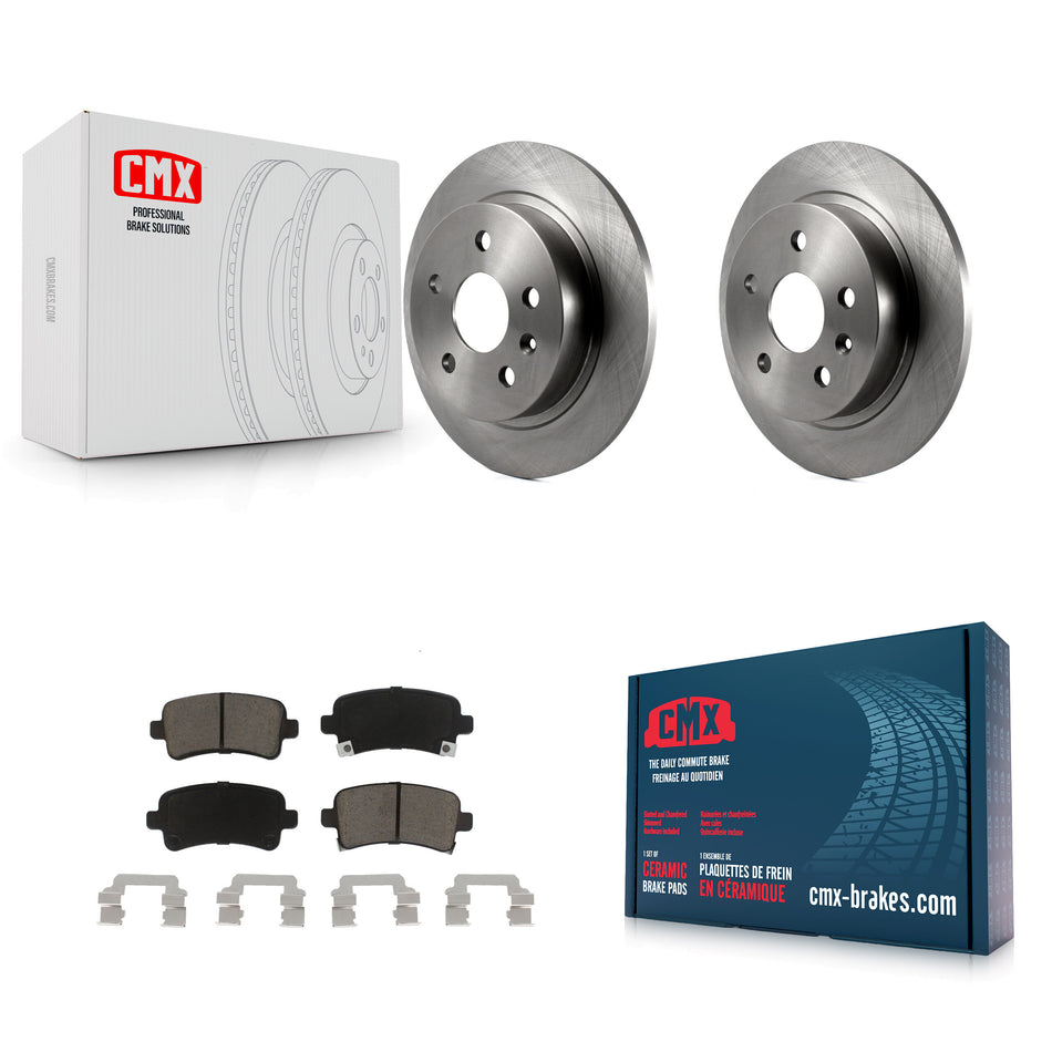 Rear Disc Brake Rotors And Ceramic Pads Kit For Chevrolet Malibu Buick LaCrosse Regal Limited K8C-102041