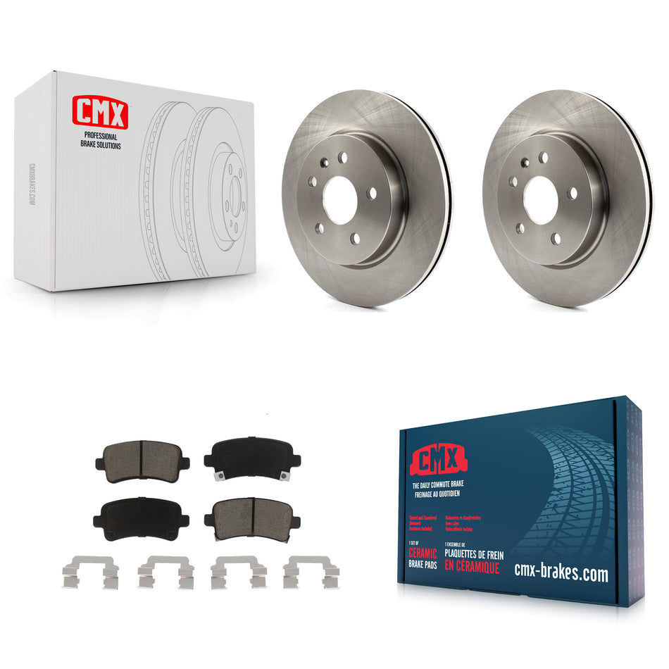 Rear Disc Brake Rotors And Ceramic Pads Kit For Chevrolet Malibu Buick Impala LaCrosse Regal Cadillac XTS Limited Saab 9-5 Allure K8C-102042