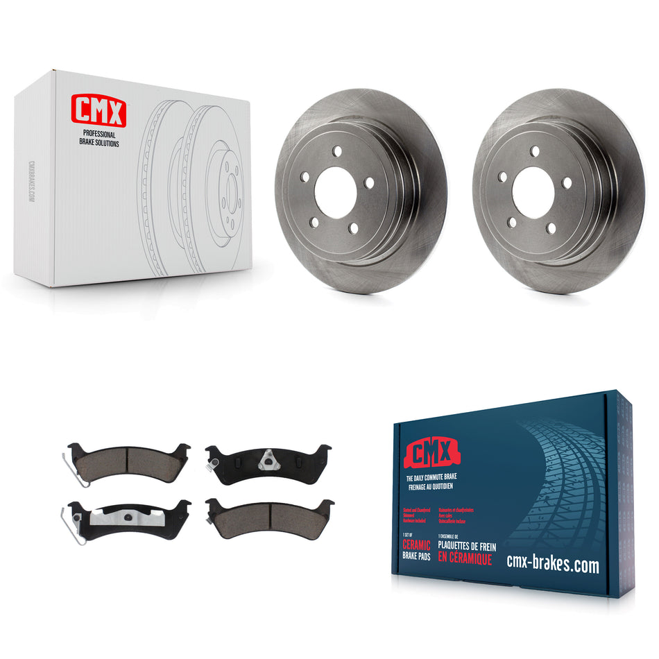 Rear Disc Brake Rotors And Ceramic Pads Kit For Ford Explorer Sport Trac K8C-102053
