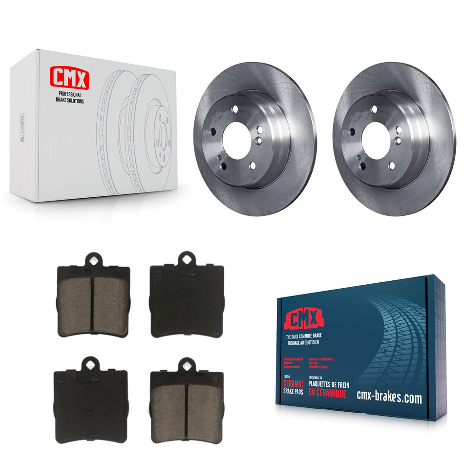Rear Disc Brake Rotors And Ceramic Pads Kit For Mercedes-Benz C230 C240 Chrysler Crossfire SLK230 SLK320 SLK280 C280 SLK300 K8C-102059