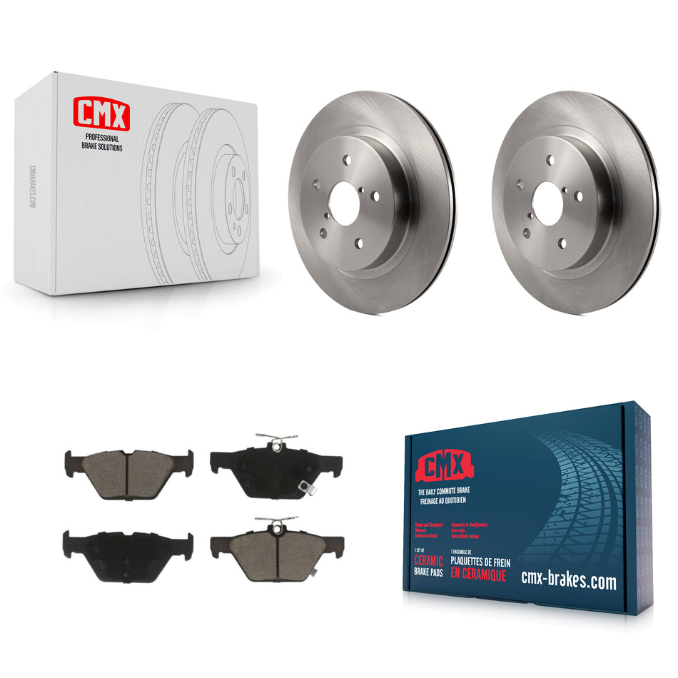Rear Disc Brake Rotors And Ceramic Pads Kit For Subaru Outback Legacy WRX K8C-102070