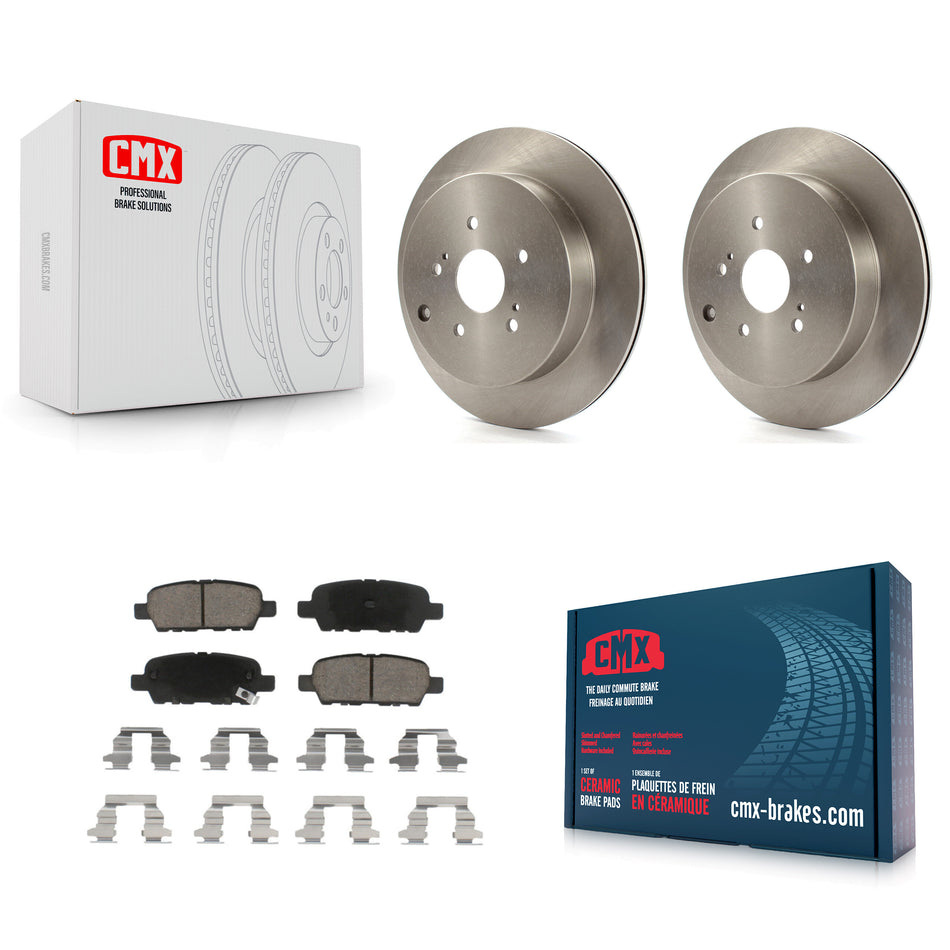 Rear Disc Brake Rotors And Ceramic Pads Kit For 2009-2013 Suzuki Grand Vitara K8C-102073