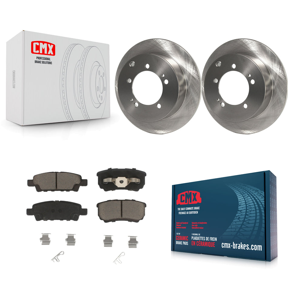 Rear Disc Brake Rotors And Ceramic Pads Kit For Mitsubishi Lancer Outlander K8C-102076
