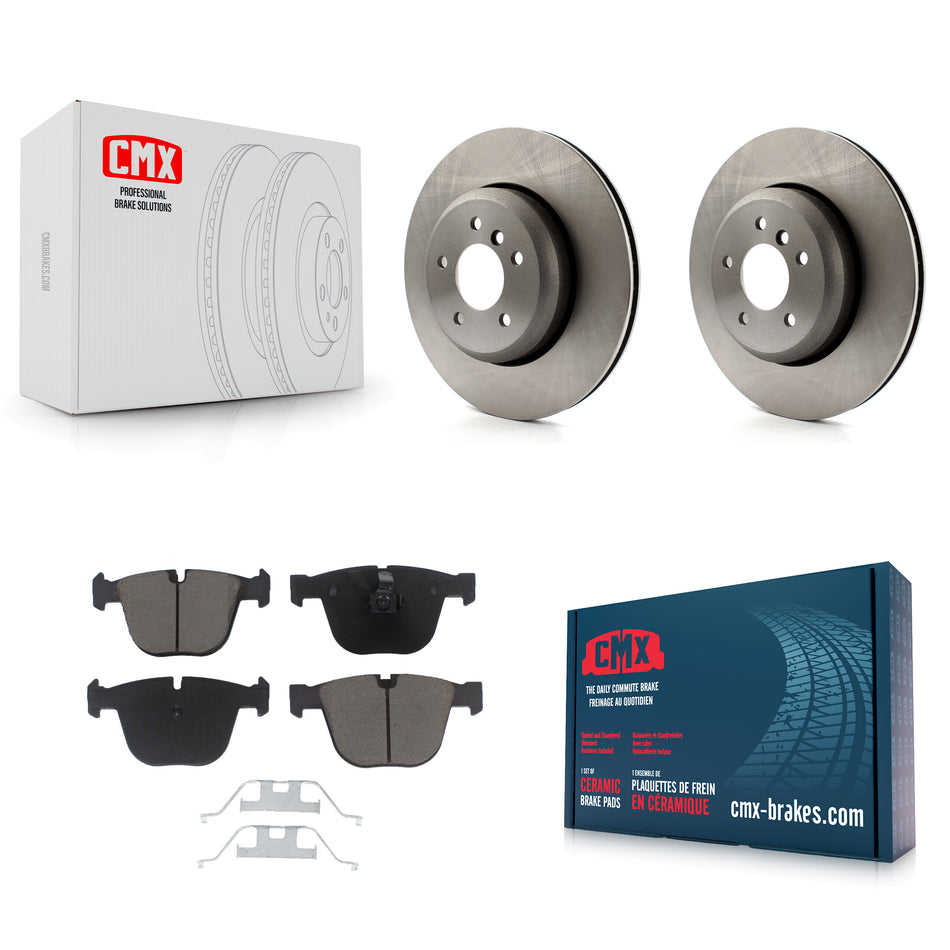 Rear Disc Brake Rotors And Ceramic Pads Kit For BMW 650i 535i 550i 645Ci 545i K8C-102078