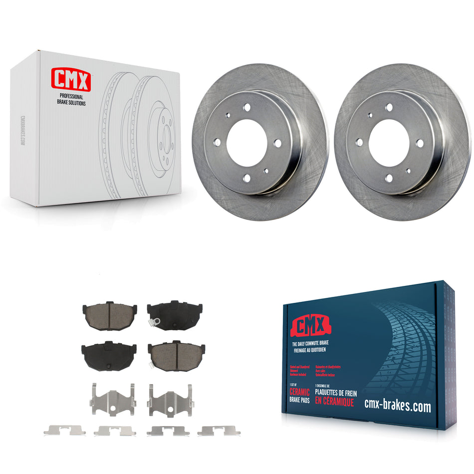 Rear Disc Brake Rotors And Ceramic Pads Kit For Hyundai Elantra Tiburon K8C-102084