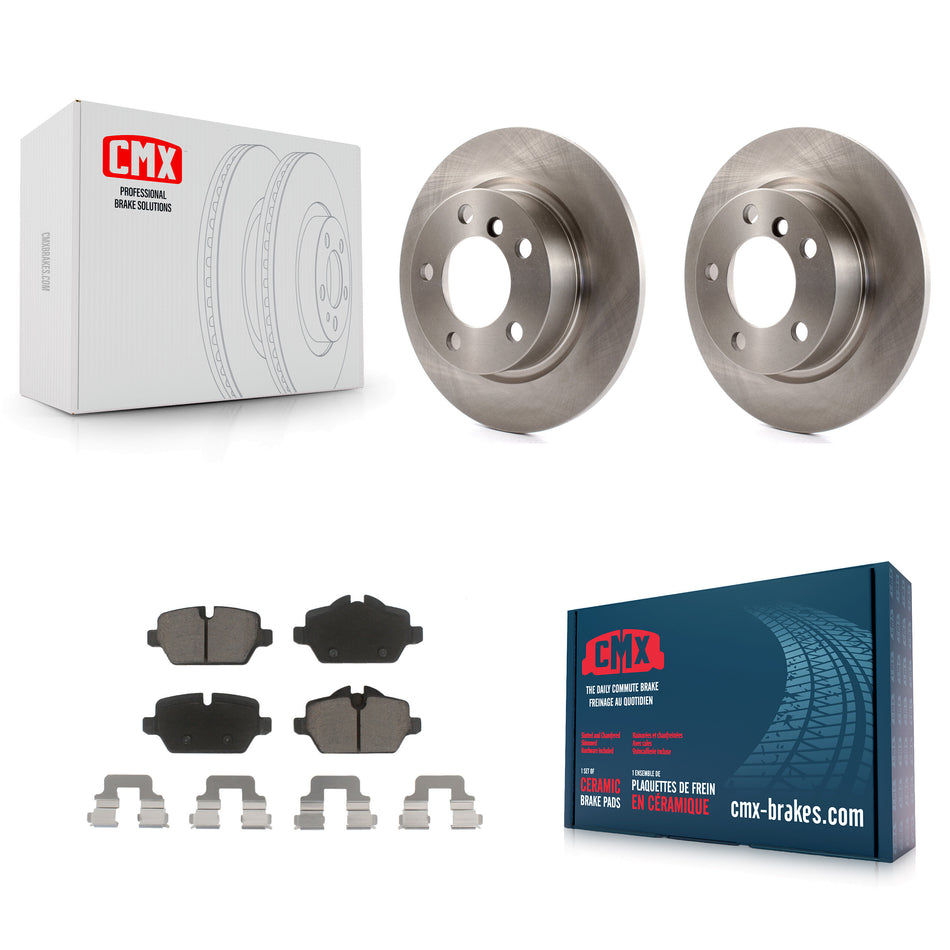 Rear Disc Brake Rotors And Ceramic Pads Kit For Mini Cooper Countryman Paceman K8C-102103