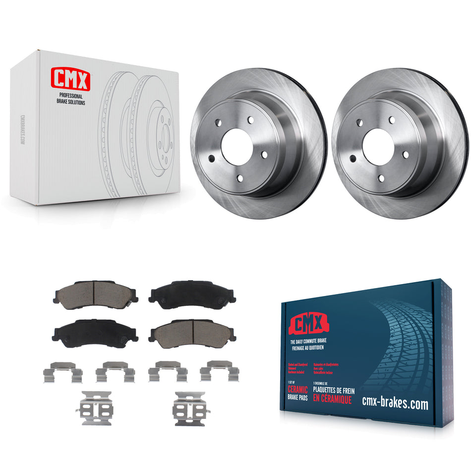 Rear Disc Brake Rotors And Ceramic Pads Kit For Chevrolet S10 Blazer GMC Sonoma Jimmy Oldsmobile Bravada Isuzu Hombre K8C-102109