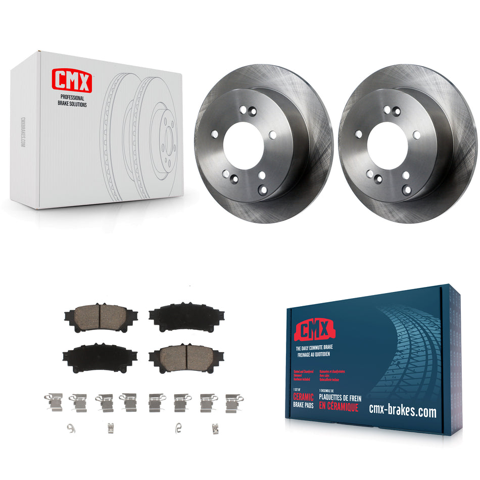 Rear Disc Brake Rotors And Ceramic Pads Kit For Lexus IS250 K8C-102117