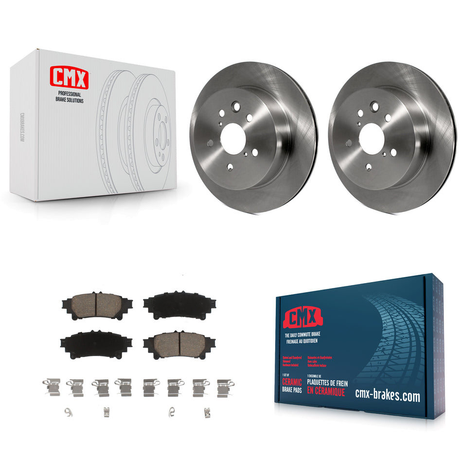 Rear Disc Brake Rotors And Ceramic Pads Kit For Lexus IS250 IS350 K8C-102118