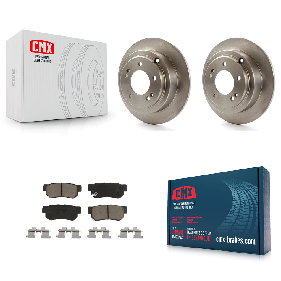 Rear Disc Brake Rotors And Ceramic Pads Kit For 2004-2006 Kia Amanti K8C-102125