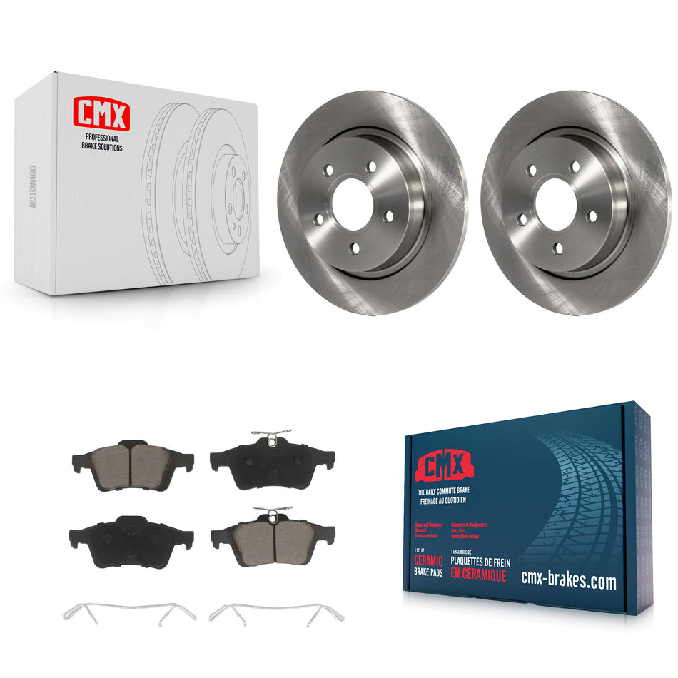 Rear Disc Brake Rotors And Ceramic Pads Kit For Volvo S40 C70 C30 V50 K8C-102128