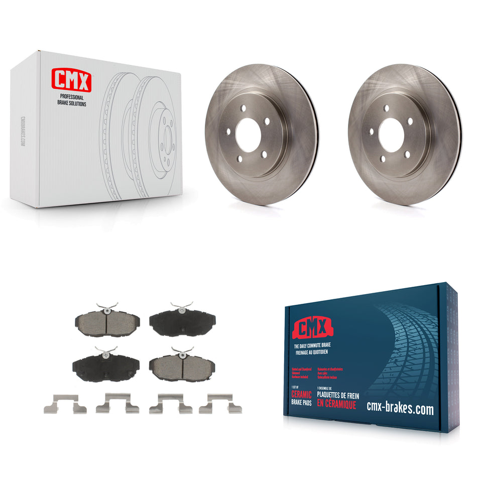 Rear Disc Brake Rotors And Ceramic Pads Kit For Ford Mustang K8C-102132