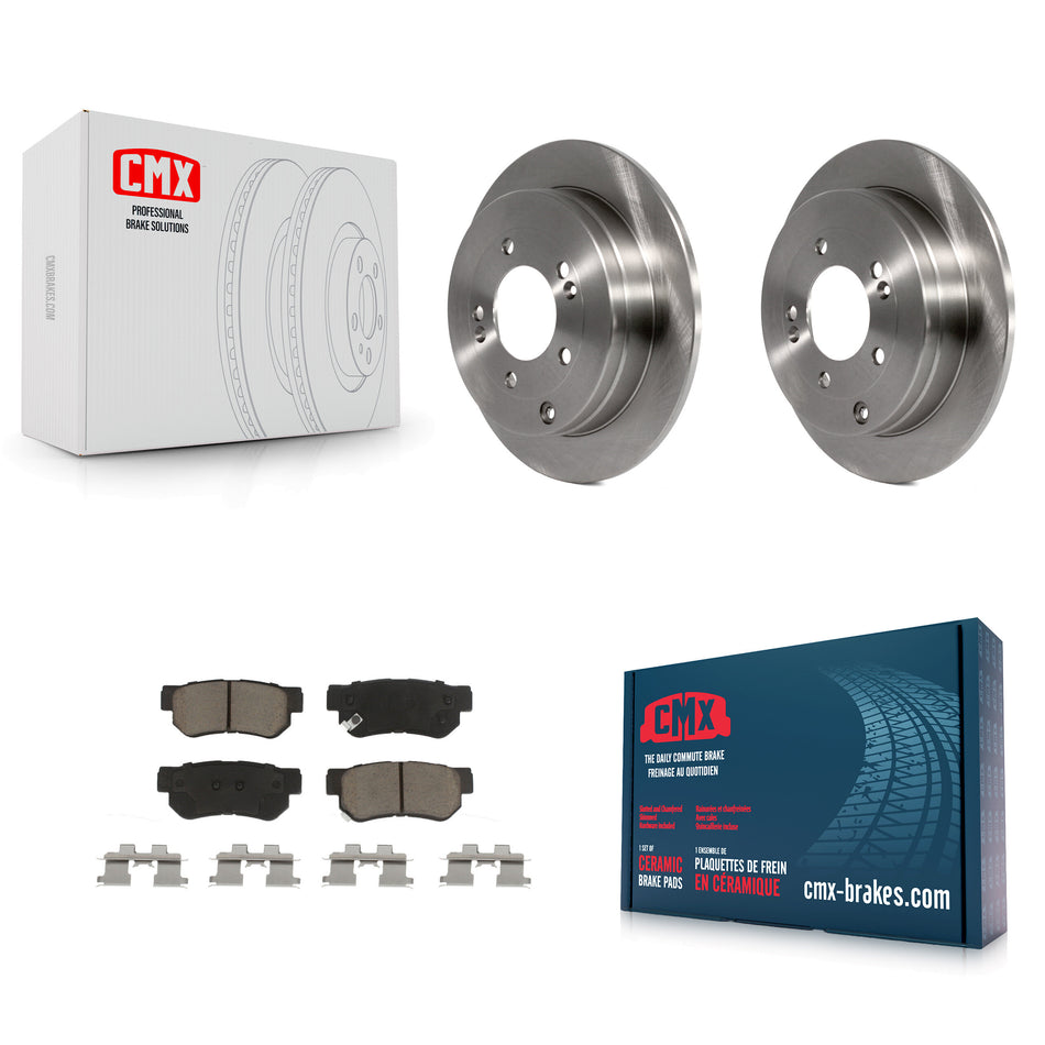 Rear Disc Brake Rotors And Ceramic Pads Kit For 2006-2009 Hyundai Azera K8C-102135