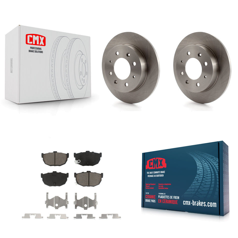 Rear Disc Brake Rotors And Ceramic Pads Kit For Kia Spectra Spectra5 K8C-102142