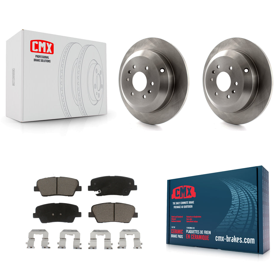 Rear Disc Brake Rotors And Ceramic Pads Kit For 2009-2011 Kia Borrego K8C-102143