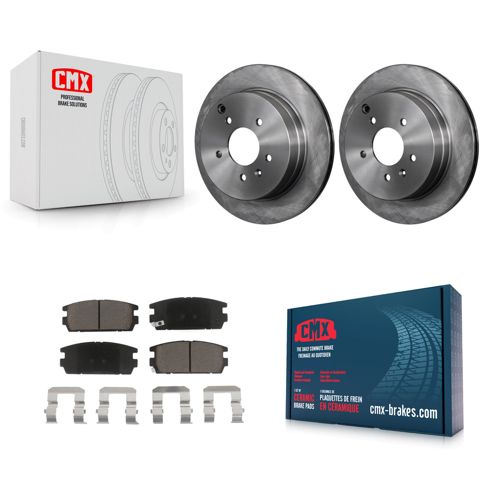 Rear Disc Brake Rotors And Ceramic Pads Kit For Chevrolet Equinox Saturn Vue Captiva Sport Pontiac Torrent Suzuki XL-7 K8C-102145