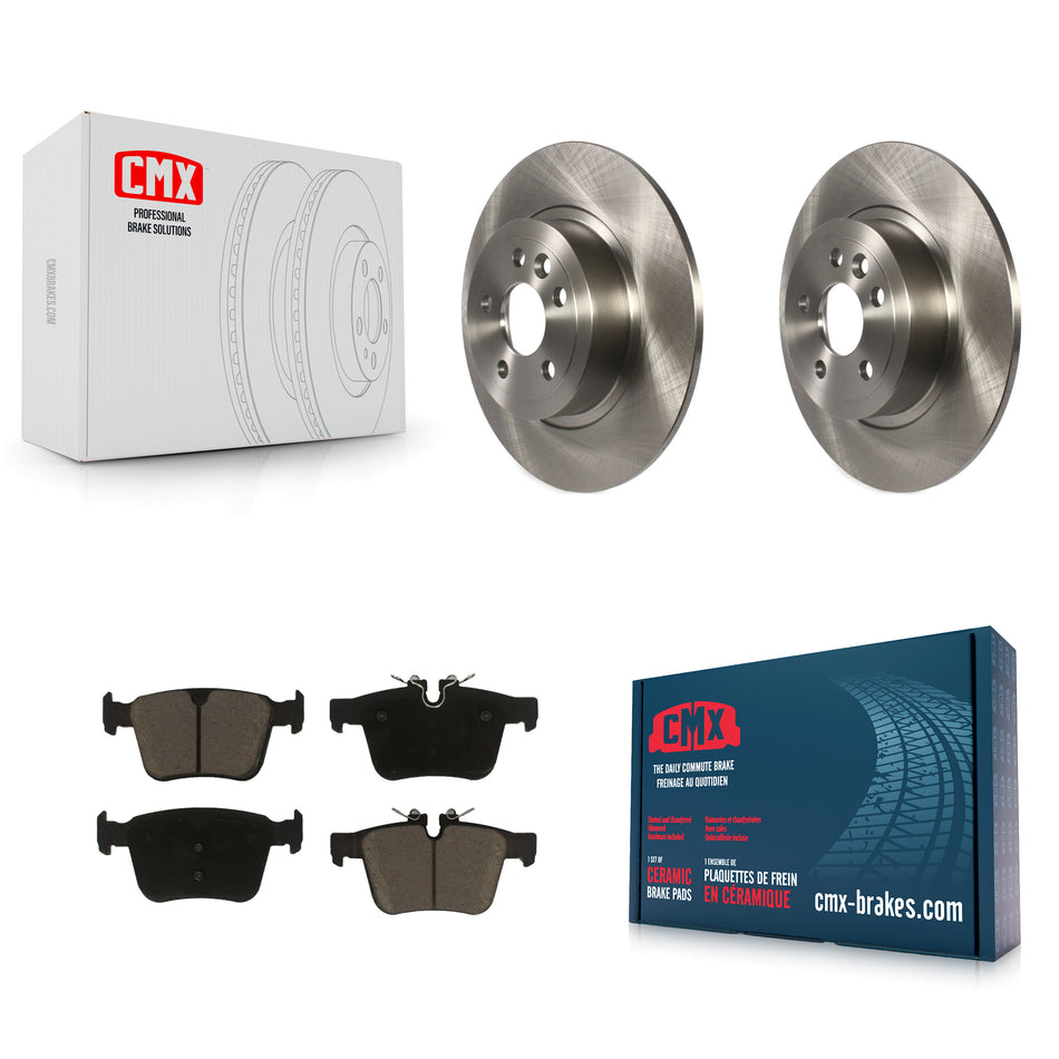 Rear Disc Brake Rotors And Ceramic Pads Kit For 2016-2019 Land Rover Range Evoque K8C-102155