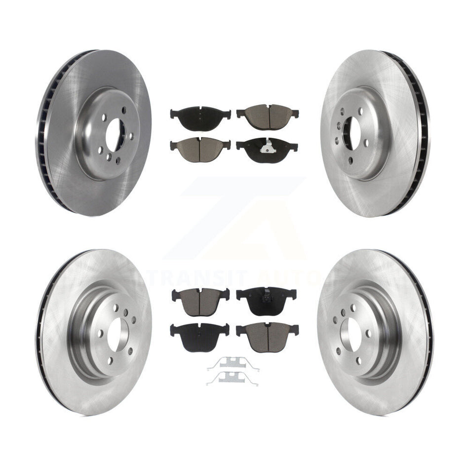 Front Rear Disc Brake Rotors And Ceramic Pads Kit (6Pc) For BMW 750Li xDrive 750i 550i GT K8C-102163