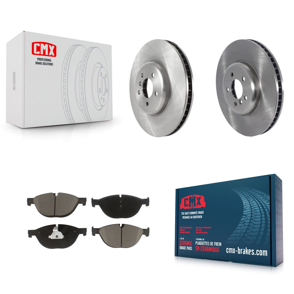 Front Disc Brake Rotors And Ceramic Pads Kit For BMW 750Li xDrive 750i 550i GT K8C-102169