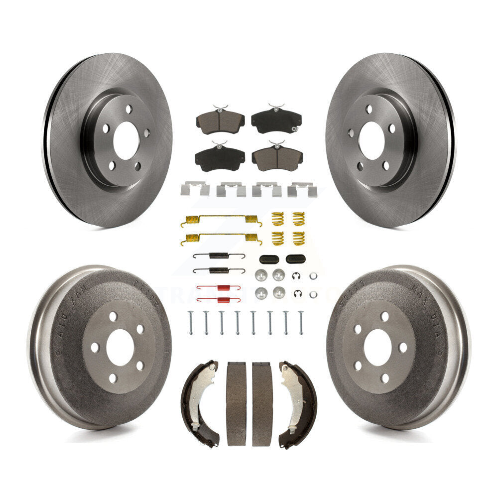 Front Rear Disc Brake Rotors Ceramic Pads And Drum Kit (7Pc) For Chrysler PT Cruiser K8C-102241