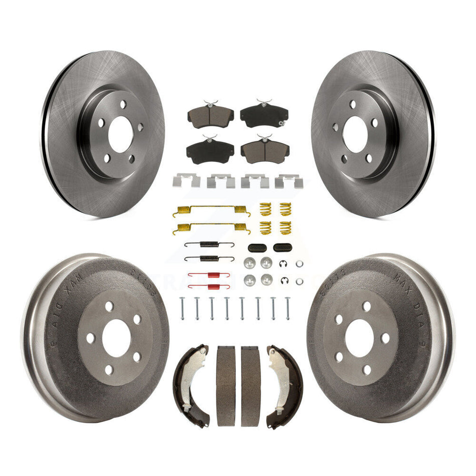 Front Rear Disc Brake Rotors Ceramic Pads And Drum Kit (7Pc) For Chrysler PT Cruiser K8C-102241
