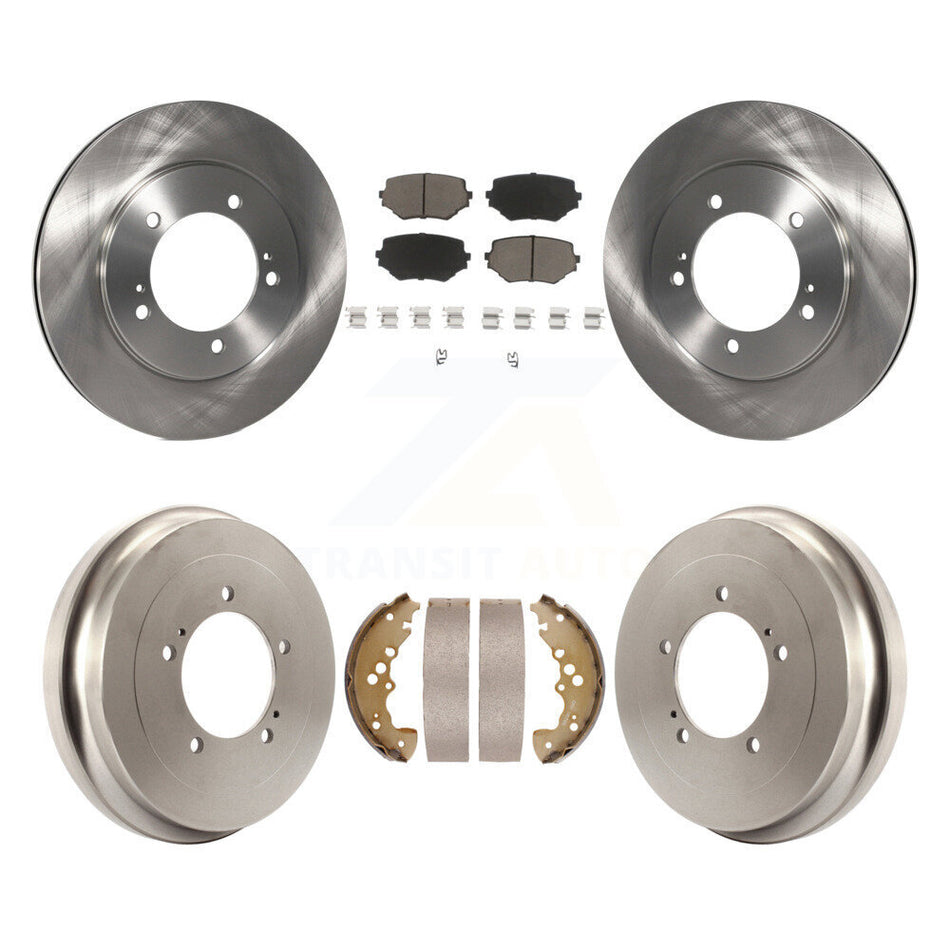 Front Rear Disc Brake Rotors Ceramic Pads And Drum Kit For Suzuki XL-7 Grand Vitara K8C-102397
