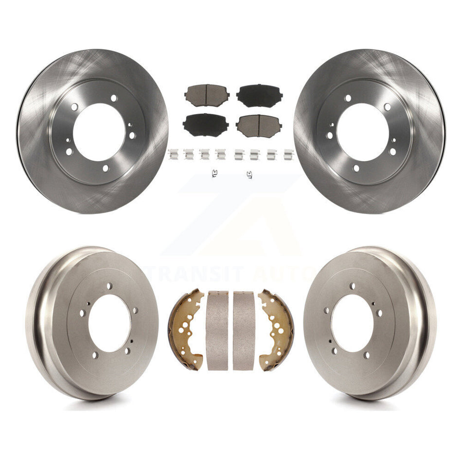 Front Rear Disc Brake Rotors Ceramic Pads And Drum Kit For Suzuki XL-7 Grand Vitara K8C-102397