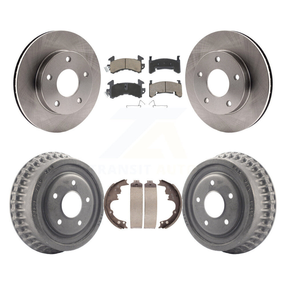 Front Rear Disc Brake Rotors Ceramic Pads And Drum Kit For Chevrolet S10 Blazer GMC S15 Jimmy Sonoma Buick Riviera Oldsmobile Toronado Syclone Bravada K8C-102398