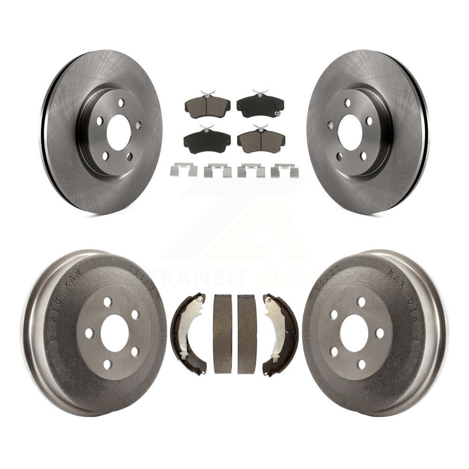 Front Rear Disc Brake Rotors Ceramic Pads And Drum Kit For Chrysler PT Cruiser Naturally Aspirated K8C-102424
