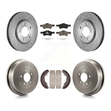 Front Rear Disc Brake Rotors Ceramic Pad Drum Kit For Dodge Caravan Grand Chrysler Town & K8C-102456
