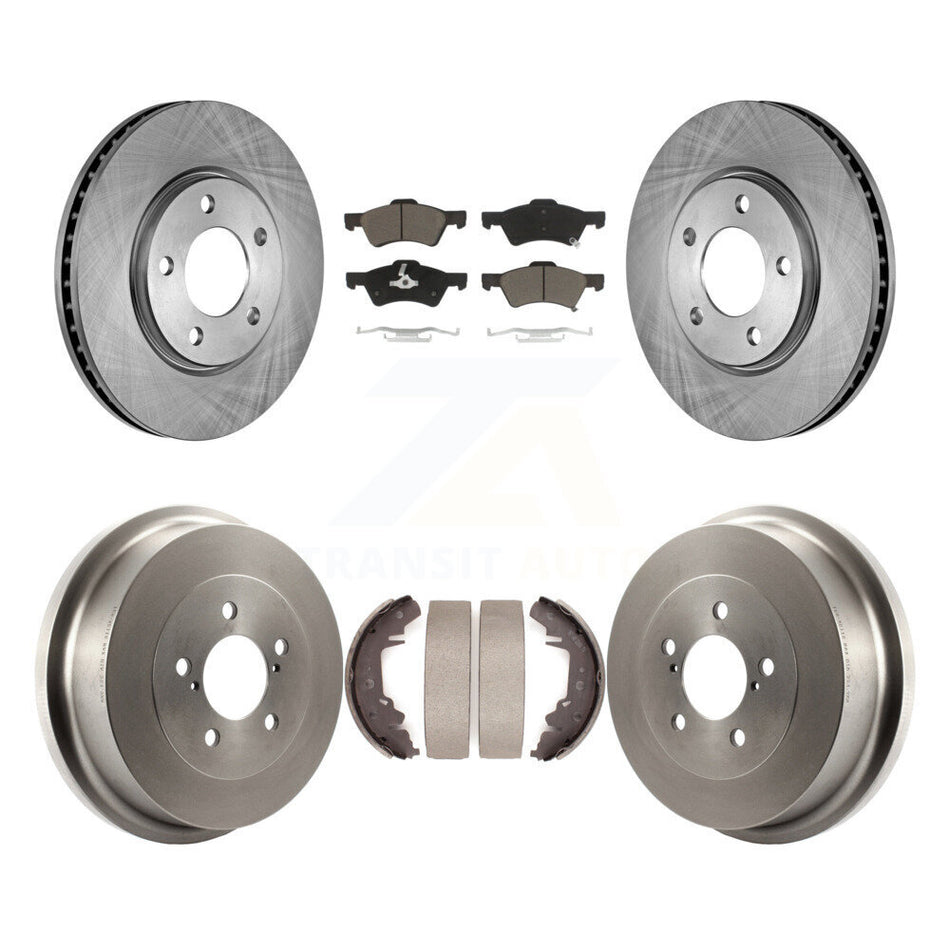 Front Rear Disc Brake Rotors Ceramic Pad Drum Kit For Dodge Caravan Grand Chrysler Town & K8C-102456