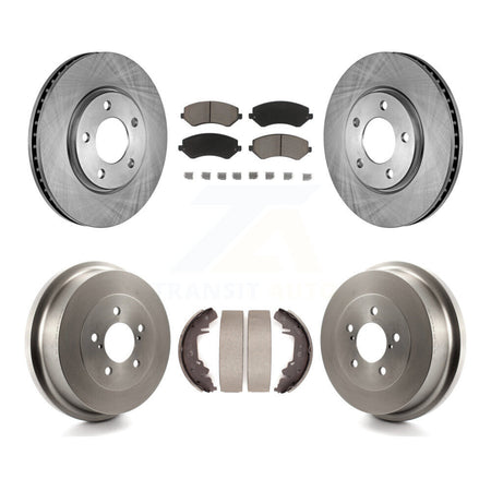 Front Rear Disc Brake Rotor Ceramic Pad Drum Kit For Dodge Grand Caravan Chrysler Voyager K8C-102462