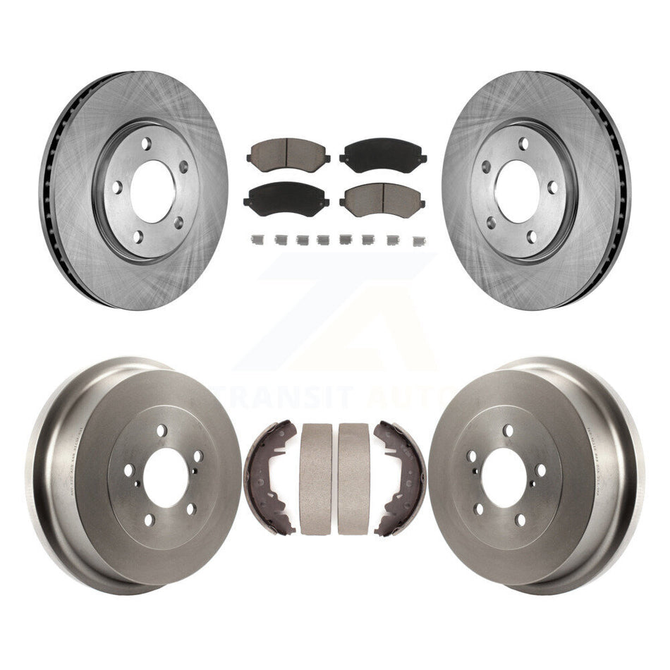 Front Rear Disc Brake Rotor Ceramic Pad Drum Kit For Dodge Grand Caravan Chrysler Voyager K8C-102462