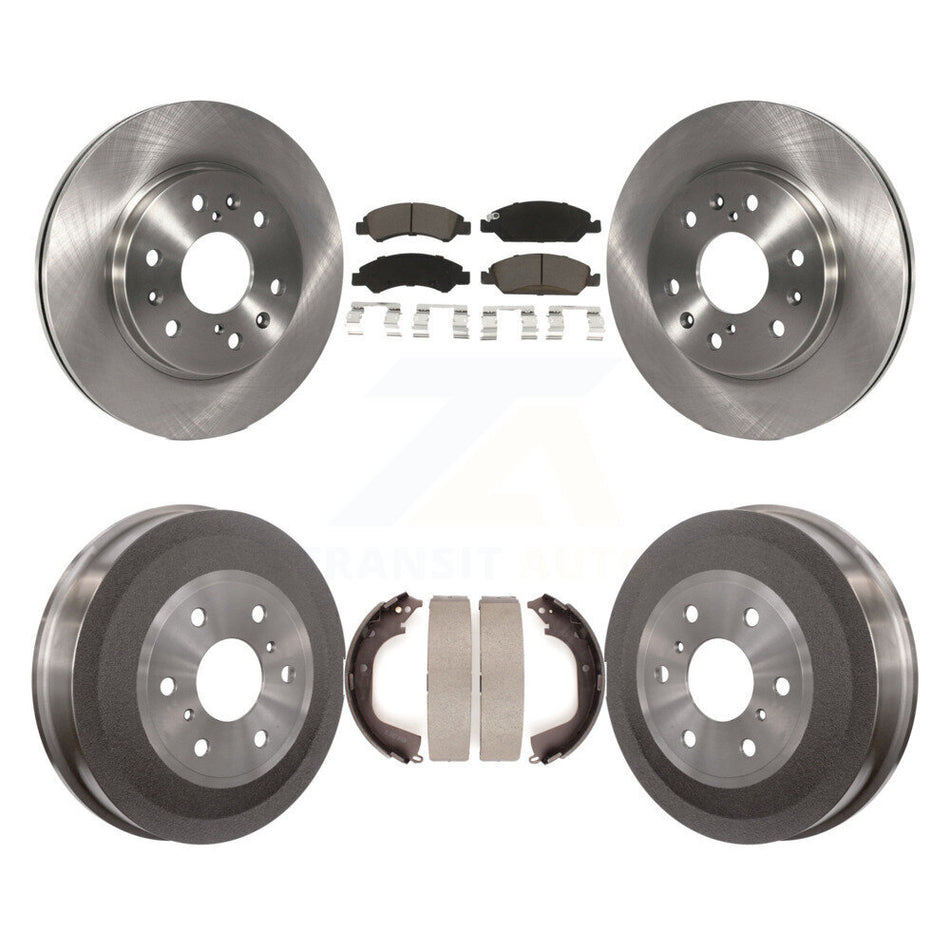 Front Rear Disc Brake Rotors Ceramic Pads And Drum Kit For Chevrolet Silverado 1500 GMC Sierra K8C-102475