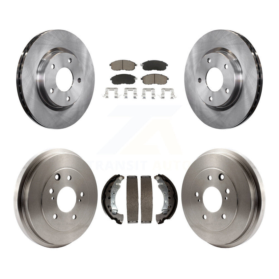 Front Rear Disc Brake Rotors Ceramic Pads And Drum Kit For Nissan Sentra K8C-102515