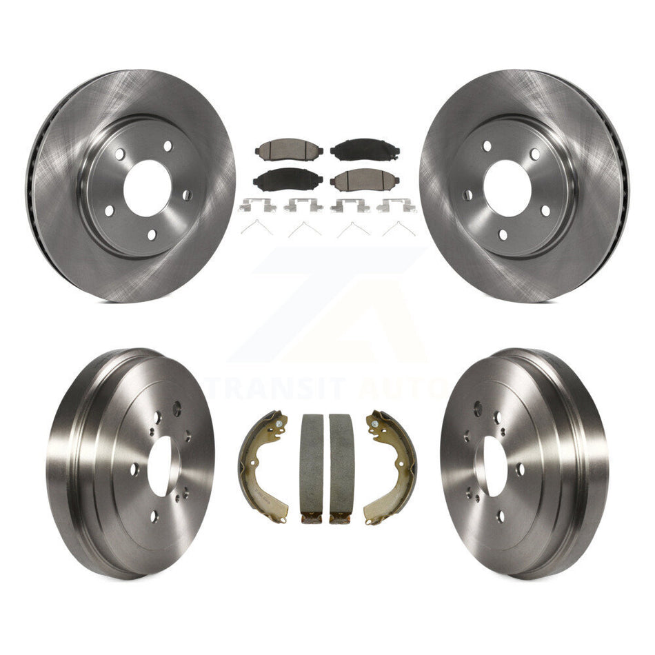Front Rear Disc Brake Rotors Ceramic Pad Drum Kit For Nissan NV200 Chevrolet City Express K8C-102519