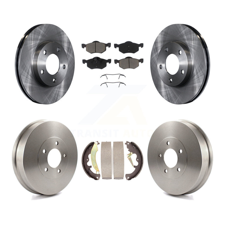 Front Rear Disc Brake Rotors Ceramic Pads And Drum Kit For 2007-2007 Ford Escape Mercury Mariner From 01/08/07 rear brakes K8C-102552