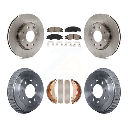 Front Rear Disc Brake Rotors Ceramic Pads And Drum Kit For 2007-2009 Kia Spectra K8C-102577