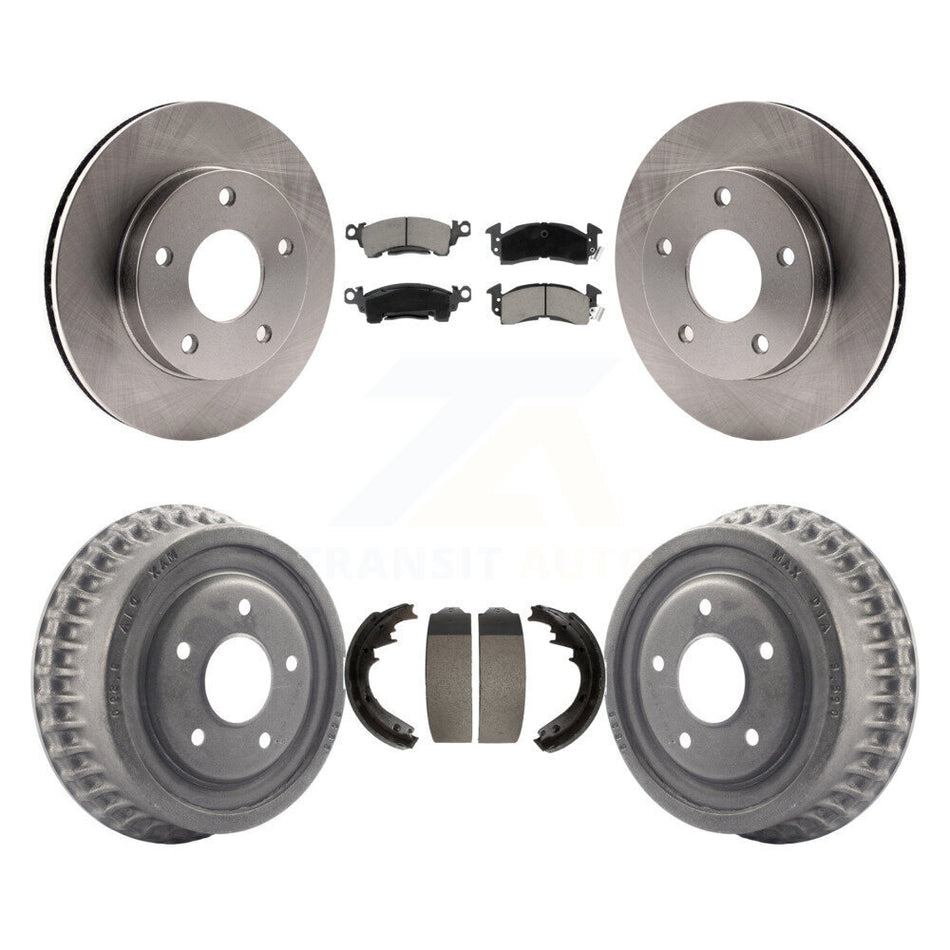 Front Rear Disc Brake Rotors Ceramic Pads And Drum Kit For GMC Jimmy K8C-102579
